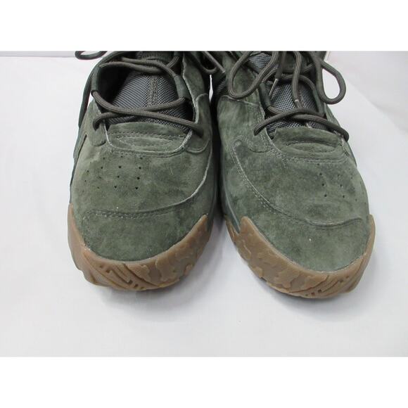 Men\'s Size 13.5 Adidas Originals Streetball Olive Green Suede Shoes EF6989 main image 4